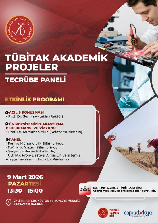 "TÜBİTAK Akademik Projeler Tecrübe Paneli" Etkinliği